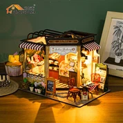M2422 DIY Mini Handsmíðað dúkkuhús